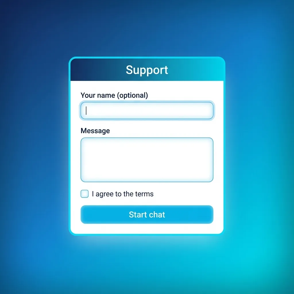 Ilustração de suporte ao cliente 24h em português no 1win, com chat ao vivo, e-mail, formulário, FAQ e redes sociais.