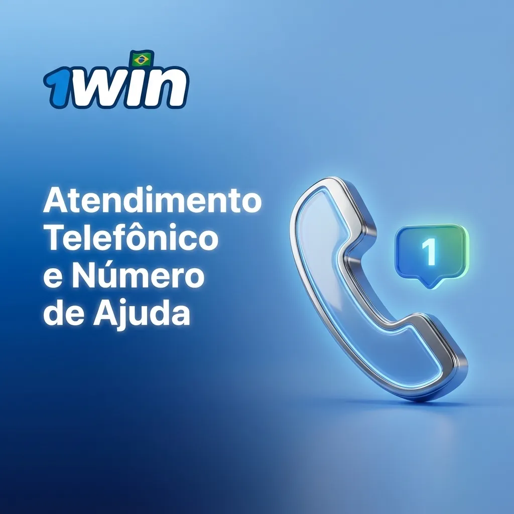 Ícone de telefone com texto “Atendimento Telefônico e Número de Ajuda” destacando suporte ao cliente por voz.