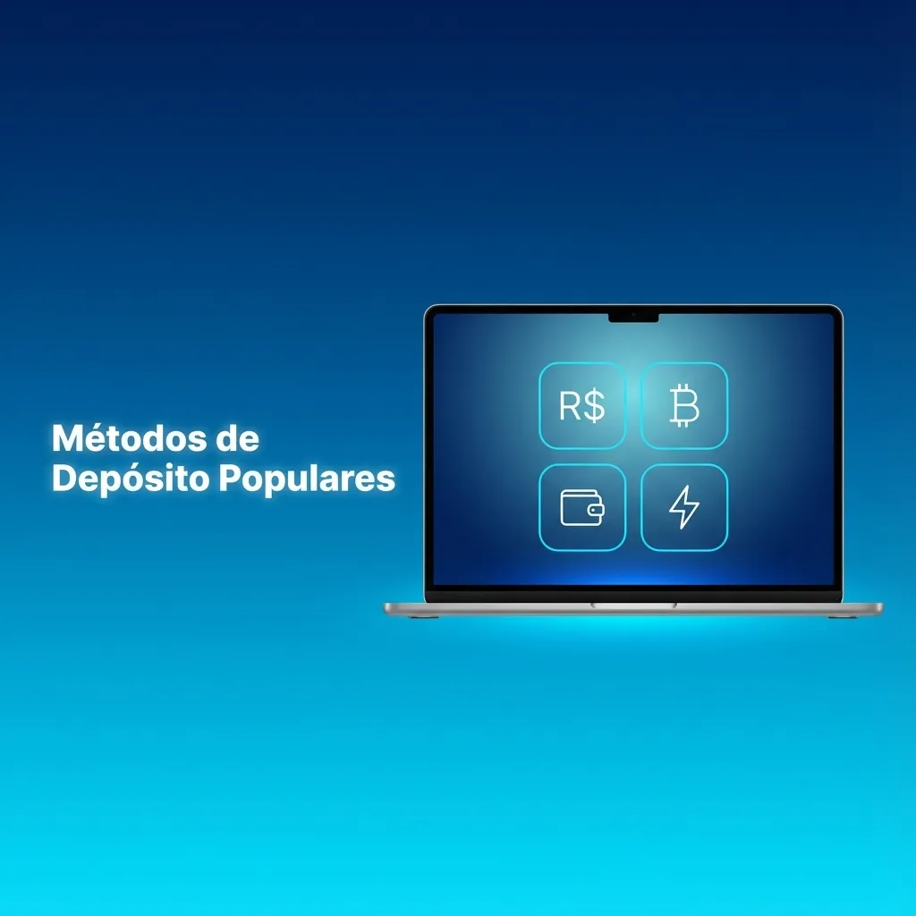 Ilustração de métodos de depósito 1win: Pix em celular, QR Code, carteiras digitais e boleto bancário no Brasil