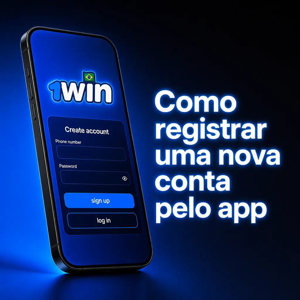 Como registrar uma nova conta pelo app