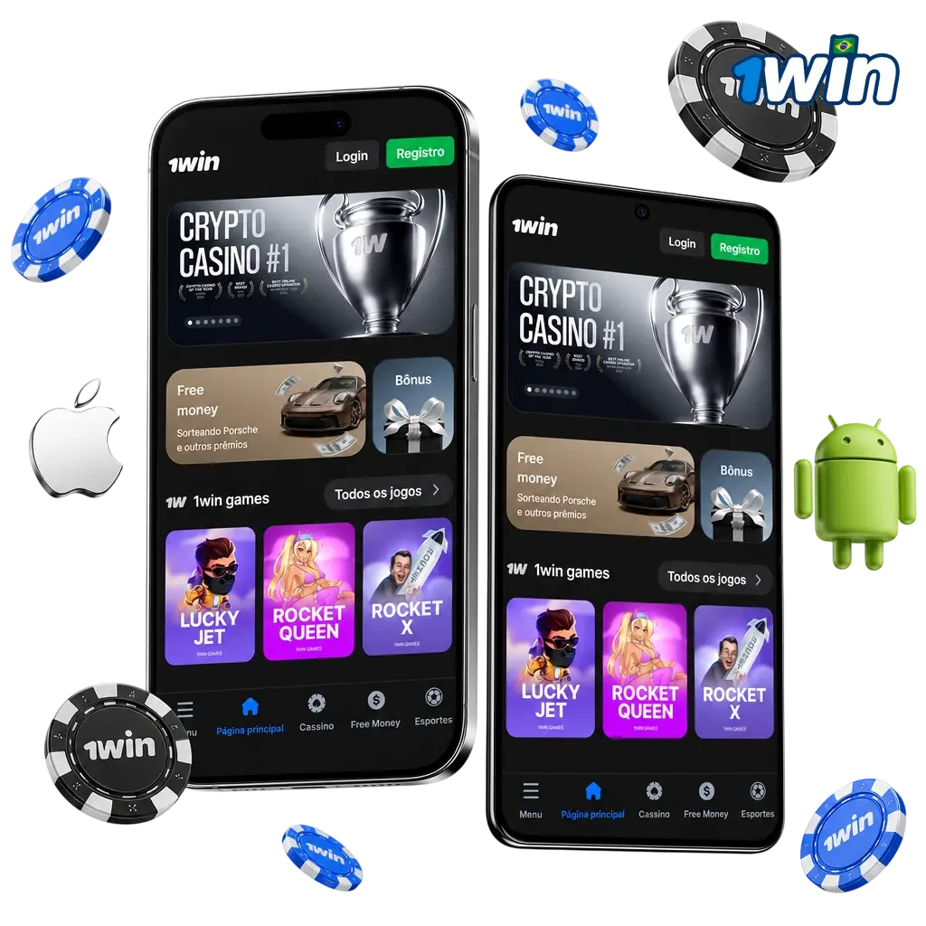 Aplicativo 1win para celular no Brasil
