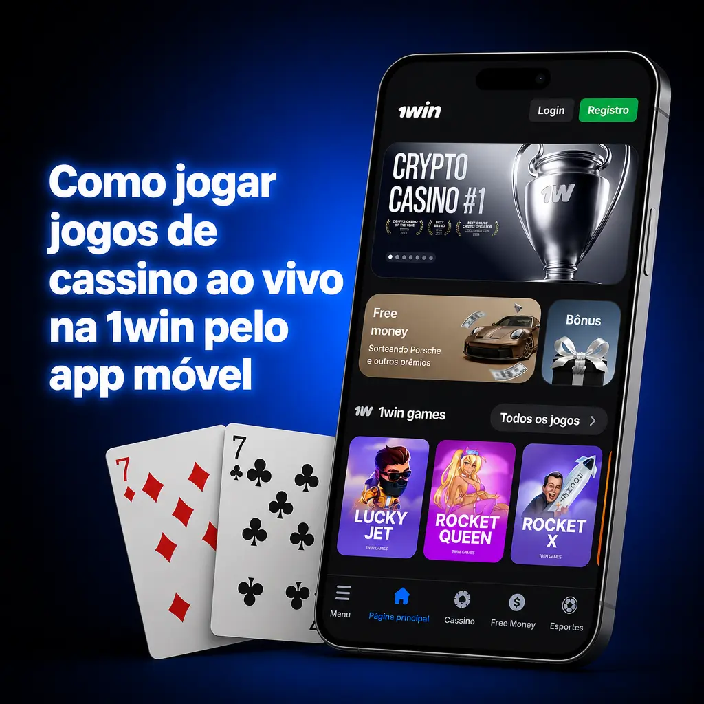 Cassino ao vivo na 1win pelo app móvel